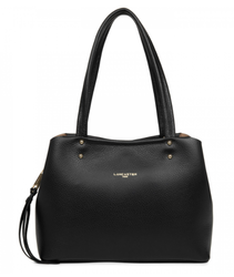 SAC CABAS MAIN LANCASTER FOULONN DOUBLE NOIR NUDE 470-47 NOIR_IN_NU www.solene-maroquinerie.fr