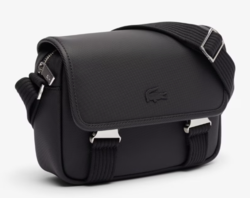 SAC MESSENGER MEN'S CLASSIC LACOSTE NOIR NH4858HC 000 www.solene-maroquinerie.fr