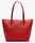 PETIT SAC CABAS ZIPP LACOSTE L.12.12 CONCEPT ROUGE NF2037PO 883 www.solene-maroquinerie.fr