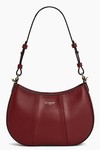PETIT SAC DEMI LUNE LE TANNEUR JULIETTE EN CUIR GRAIN ROUGE REVOLUTION TJET1050R11 www.solene-maroq
