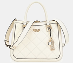 SAC A MAIN GUESS CADDIE 4G LOGO VERNIS CREME HWGG8783060 STONE www.solene-maroquinerie.fr
