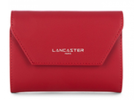 PORTEFEUILLE DOS  DOS LANCASTER CONSTANCE 137-02 ROUGE www.solene-maroquinerie.fr