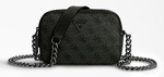 MINI SAC  BANDOULIRE GUESS NOELLE LOGO 4G COAL BM787914 COAL www.solene-maroquinerie.fr