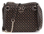 SAC EN BANDOULIERE GUESS ARLENA LOGO PS933604 MOCHA LOGO www.solene-maroquinerie.fr
