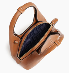 MINI SAC  MAIN LE TANNEUR JULIETTE EN CUIR GRAIN TAN TJET1030G05 www.solene-maroquinerie.fr
