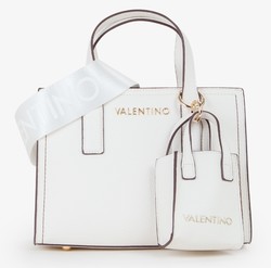 SAC A MAIN VALENTINO SAMANTHA BLANC VBS8YA04 BIANCO www.solene-maroquinerie.fr