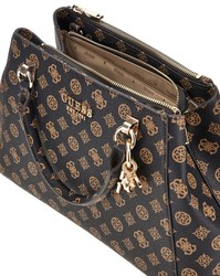 SAC A MAIN GUESS EVELUNE MOCHA LOGO PG935307&#168;www.solene-maroquinerie.fr