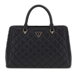 SAC A MAIN GUESS ECO CARLY BLACK EQG950906 www.solene-maroquinerie.fr