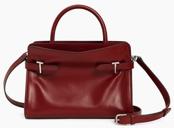 SAC A MAIN MOYEN MODELE LE TANNEUR EMILIE EN CUIR LISSE ET NUBUCK ROUGE REVOLUTION TEMI16M1R11 www.s