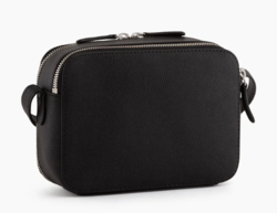 PETIT SAC BANDOULIRE LE TANNEUR SOPHIE EN CUIR GRAIN NOIR TSOP1100N01 www.solene-maroquinerie.fr