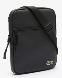 Sacoche Medium zippe LACOSTE LCST croise en petit piqu NH3308LV 000 www.solene-maroquinerie.fr