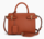 PETIT SAC  MAIN LE TANNEUR EMILIE EN CUIR GRAIN ACAJOU TEMI16M9M05 www.solene-maroquinerie.fr
