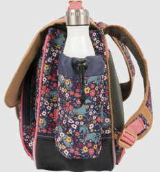 CARTABLE TANN'S ALBA MULTICOLORE 38CM POCHE GOURDE 33324 www.solene-maroquinerie.fr