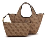 PETIT SAC A MAIN GUESS CALISTA MINI SG733475 LATTE LOGO www.solene-maroquinerie.fr
