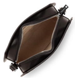 SAC DEMI LUNE LANCASTER SUAVE LUNE NOIR 433-32 NOIR www.solene-maroquinerie.fr