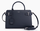 SAC A MAIN MOYEN MODELE LE TANNEUR EMILIE EN CUIR GRAIN BLEU CREPUSCULE TEMI1614B01 www.solene-maro