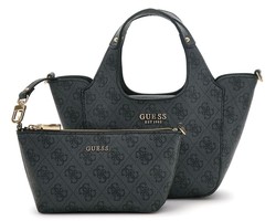 PETIT SAC A MAIN GUESS CALISTA MINI SG733475 COAL LOGO www.solene-maroquinerie.fr