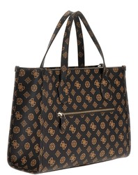 SAC A MAIN GUESS SILVANA MOCHA LOGO PP866522&#168;www.solene-maroquinerie.fr