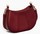 PETIT SAC DEMI LUNE LE TANNEUR JULIETTE EN CUIR GRAIN ROUGE REVOLUTION TJET1050R11 www.solene-maroq