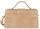 SAC BAGUETTE LANCASTER CROCO ILY NATUREL 531-013 NATUREL www.solene-maroquinerie.fr