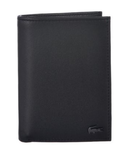PORTEFEUILLE VERTICAL 3 VOLETS LACOSTE CROCODILE NOIR NH23221L 000 www.solene-maroquinerie.fr