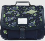 CARTABLE TANN&#039;S ILYES BLEU 35CM www.solene-maroquinerie.fr