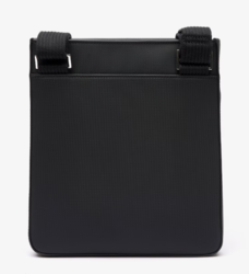 SACOCHE PLATE MEN'S CLASSIC LACOSTE NOIR NH4424HC 000 www.solene-maroquinerie.fr