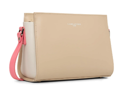 PETIT SAC TROTTEUR LANCASTER CONSTANCE BEIGE ECRU ROSE FONC 437-02 BEIGE_ECRF www.solene-maroquiner