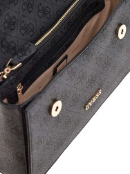 SAC EN BANDOULIERE GUESS ZAMIRA COAL LOGO SG962921 www.solene-maroquinerie.fr