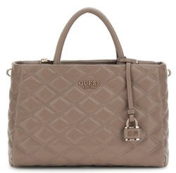 SAC A MAIN GUESS TAMSIN DARK TAUPE QG963206 www.solene-maroquinerie.fr