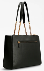 SAC CABAS GUESS CENTRE STAGE ANSES CHAINE NOIR VB850423 www.solene-maroquinerie.fr