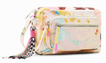 Petit sac  bandoulire peinture DESIGUAL 23SAXA82 1001 www.solene-maroquinerie.fr