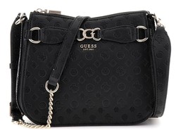 SAC EN BANDOULIERE GUESS ARLENA LOGO PS933604 BLACK LOGO www.solene-maroquinerie.fr