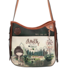SAC BANDOULIERE ANEKKE FOREST 35603-223 www.solene-maroquinerie.fr