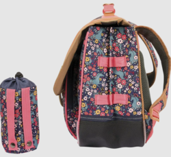 CARTABLE TANN'S ALBA MULTICOLORE 38CM POCHE GOURDE 33324 www.solene-maroquinerie.fr