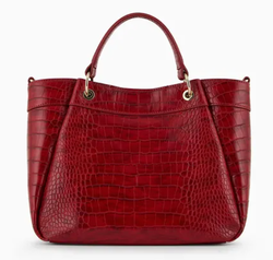 SAC A MAIN ARMANI EXCHANGE ROUGE CROCO 9429113F784115676 www.solene-maroquinerie.fr 2