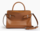 SAC A MAIN MOYEN MODELE LE TANNEUR EMILIE EN CUIR LISSE ET NUBUCK TAN TEMI16M1G05 www.solene-maroqui