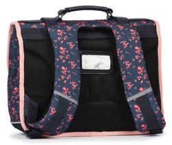 CARTABLE CAMLON VINTAGE FANTASY NAVY BLOSSOM 38CM www.solene-maroquinerie.fr