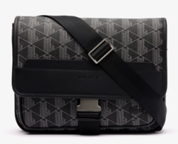 GRAND SAC A RABAT THE BLEND LACOSTE MONOGRAM NOIR GRIS NH4411LX H45 www.solene-maroquinerie.fr