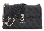 SAC EN BANDOULIERE GUESS ZAMIRA COAL LOGO SG962921 www.solene-maroquinerie.fr