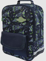 SAC A DOS TANN'S ILYES BLEU L POCHE AIMANTE 74142 www.solene-maroquinerie.fr