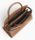 SAC A MAIN MOYEN MODELE LE TANNEUR EMILIE EN CUIR LISSE ET NUBUCK TAN TEMI16M1G05 www.solene-maroqui