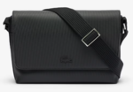 SAC MESSENGER MEN&#039;S CLASSIC LACOSTE NOIR NH4645HC 000 www.solene-maroquinerie.fr