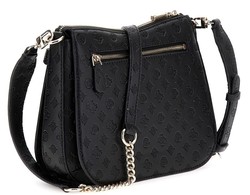 SAC EN BANDOULIERE GUESS ARLENA LOGO PS933604 BLACK LOGO www.solene-maroquinerie.fr
