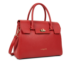 SAC TROTTEUR LANCASTER FOULONN MILANO COSMOS ROUGE 547-56 ROUGE www.solene-maroquinerie.fr