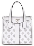 PETIT SAC A MAIN GUESS CABAS  SILVANA WHITE LOGO PM866577 www.solene-maroquinerie.fr