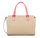 PETIT SAC CABAS MAIN LANCASTER CONSTANCE BEIGE ECRU ROSE FONC� 437-03 BEIGE_ECRF www.solene-maroquin