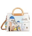 SAC POIGNEE BOIS 3 COMPARTIMENTS ANEKKE SUNRISE 34741-174 www.solene-maroquinerie.fr