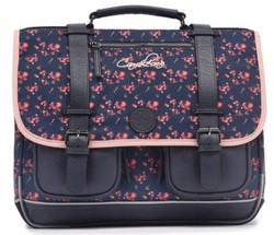 CARTABLE CAMLON VINTAGE FANTASY NAVY BLOSSOM 41CM www.solene-maroquinerie.fr