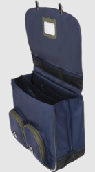 CARTABLE TANN'S MARIUS BLEU 38CM www.solene-maroquinerie.fr